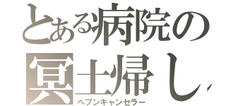 とある病院の冥土帰し（ヘブンキャンセラー）