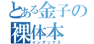 とある金子の裸体本（インデックス）