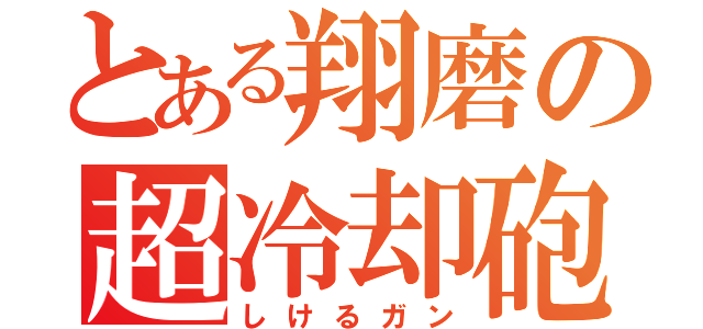 とある翔磨の超冷却砲（しけるガン）