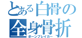 とある白骨の全身骨折（ボーンブレイカー）