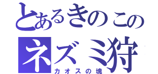 とあるきのこのネズミ狩り（カオスの塊）