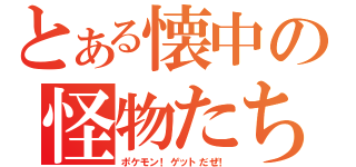 とある懐中の怪物たち（ポケモン！ゲットだぜ！）