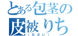 とある包茎の皮被りちんぽ（（ださい））