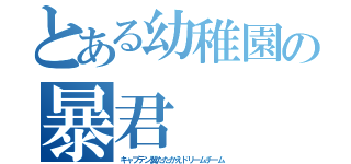 とある幼稚園の暴君（キャプテン翼たたかえドリームチーム）