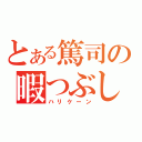 とある篤司の暇つぶし（ハリケーン）