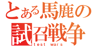 とある馬鹿の試召戦争（ｔｅｓｔ ｗａｒｓ）