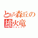 とある森丘の雄火竜（リオレウス）