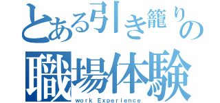 とある引き籠りの職場体験（ｗｏｒｋ Ｅｘｐｅｒｉｅｎｃｅ）