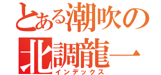 とある潮吹の北調龍一（インデックス）