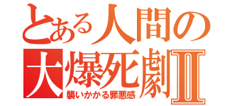 とある人間の大爆死劇Ⅱ（襲いかかる罪悪感）