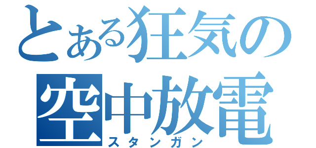 とある狂気の空中放電（スタンガン）