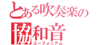 とある吹奏楽の協和音（ユーフォニアム）