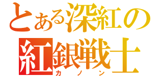 とある深紅の紅銀戦士（カノン）