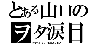 とある山口のヲタ涙目（アサルトリリィを放送しない）