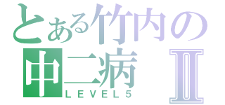 とある竹内の中二病Ⅱ（ＬＥＶＥＬ５）