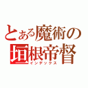 とある魔術の垣根帝督（インデックス）