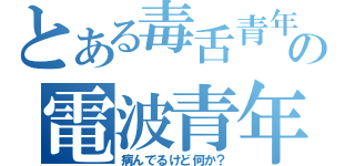 とある毒舌青年の電波青年（病んでるけど何か？）