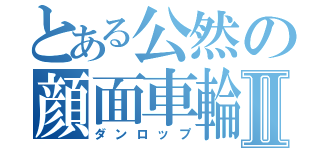 とある公然の顔面車輪Ⅱ（ダンロップ）