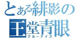 とある緋影の王堂青眼（ブルーアイズ）