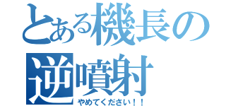 とある機長の逆噴射（やめてください！！）