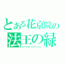 とある花京院の法王の緑（エメラルドスプラッシュ）