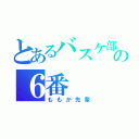 とあるバスケ部の６番（ももか先輩）