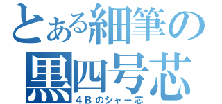 とある細筆の黒四号芯（４Ｂのシャー芯）