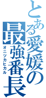 とある愛媛の最強番長（オニツカヒカル）