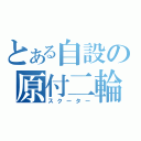 とある自設の原付二輪（スクーター）