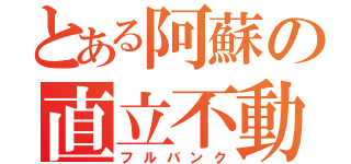 とある阿蘇の直立不動（フルバンク）