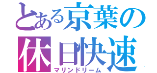 とある京葉の休日快速（マリンドリーム）