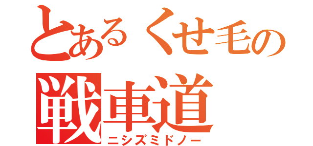 とあるくせ毛の戦車道（ニシズミドノー）