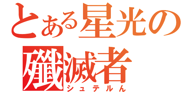 とある星光の殲滅者（シュテルん）