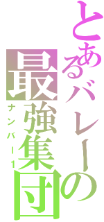 とあるバレーの最強集団（ナンバー１）