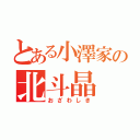 とある小澤家の北斗晶（おざわしき）