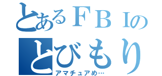 とあるＦＢＩのとびもり（アマチュアめ…）