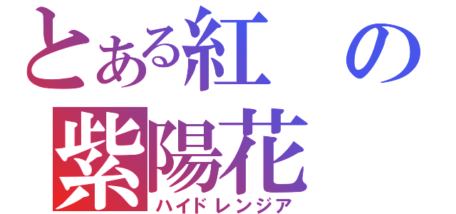 とある紅の紫陽花（ハイドレンジア）