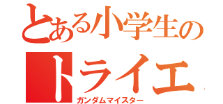 とある小学生のトライエイジ（ガンダムマイスター）