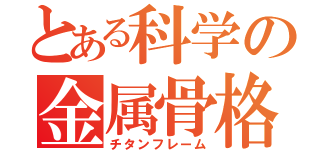 とある科学の金属骨格（チタンフレーム）