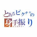 とあるピクチャの身手振り（ジェスチャー）