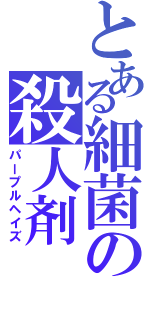 とある細菌の殺人剤（パープルヘイズ）