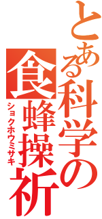 とある科学の食蜂操祈（ショクホウミサキ）