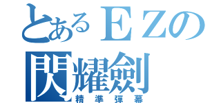 とあるＥＺの閃耀劍（精準彈幕）