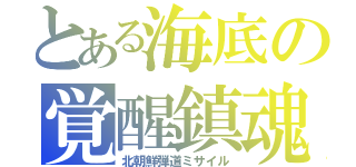 とある海底の覚醒鎮魂（北朝鮮弾道ミサイル）