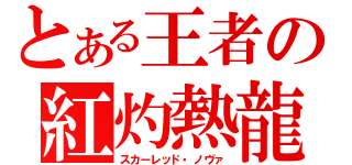 とある王者の紅灼熱龍（スカーレッド・ノヴァ）