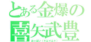 とある金爆の喜矢武豊（おっぱい（＊≧∀≦＊））