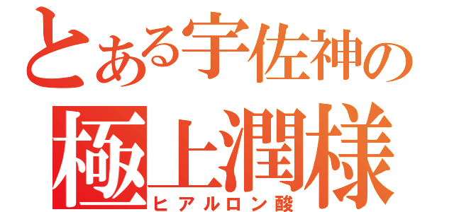 とある宇佐神の極上潤様（ヒアルロン酸）