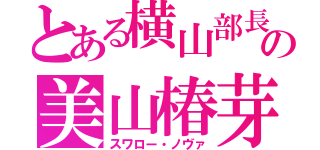 とある横山部長の美山椿芽（スワロー・ノヴァ）