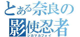 とある奈良の影使忍者（シカマルフォイ）