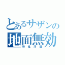 とあるサザンの地面無効（特性浮遊）